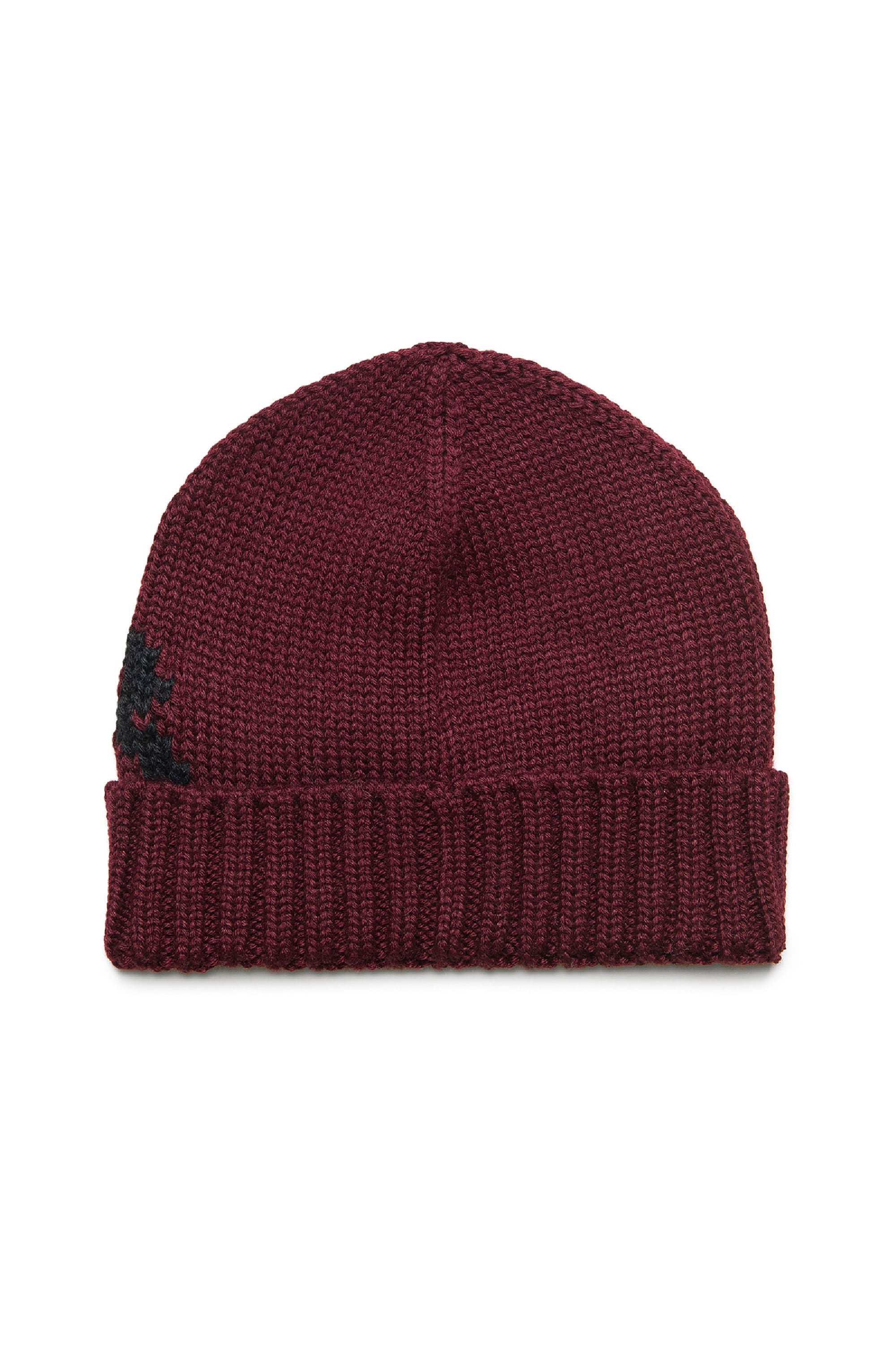 Wool logo hat - Bordeaux