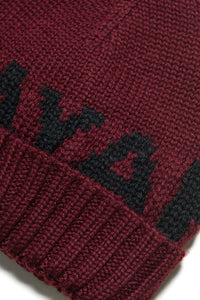 Wool logo hat - Bordeaux