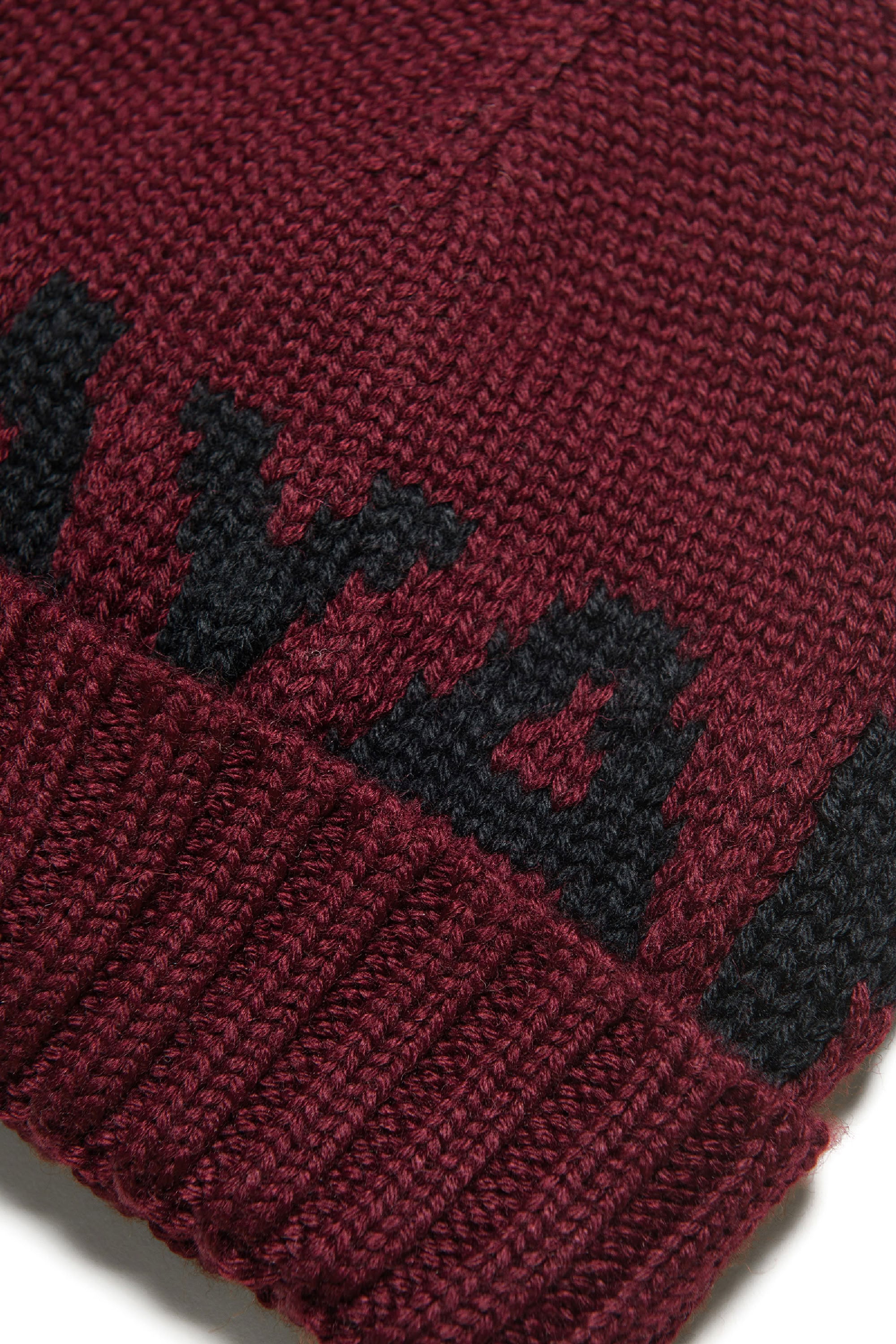Wool logo hat - Bordeaux