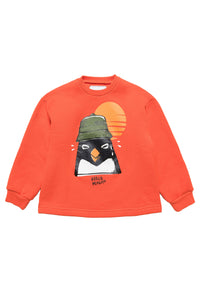 Printed sweatshirt - Bright Orange