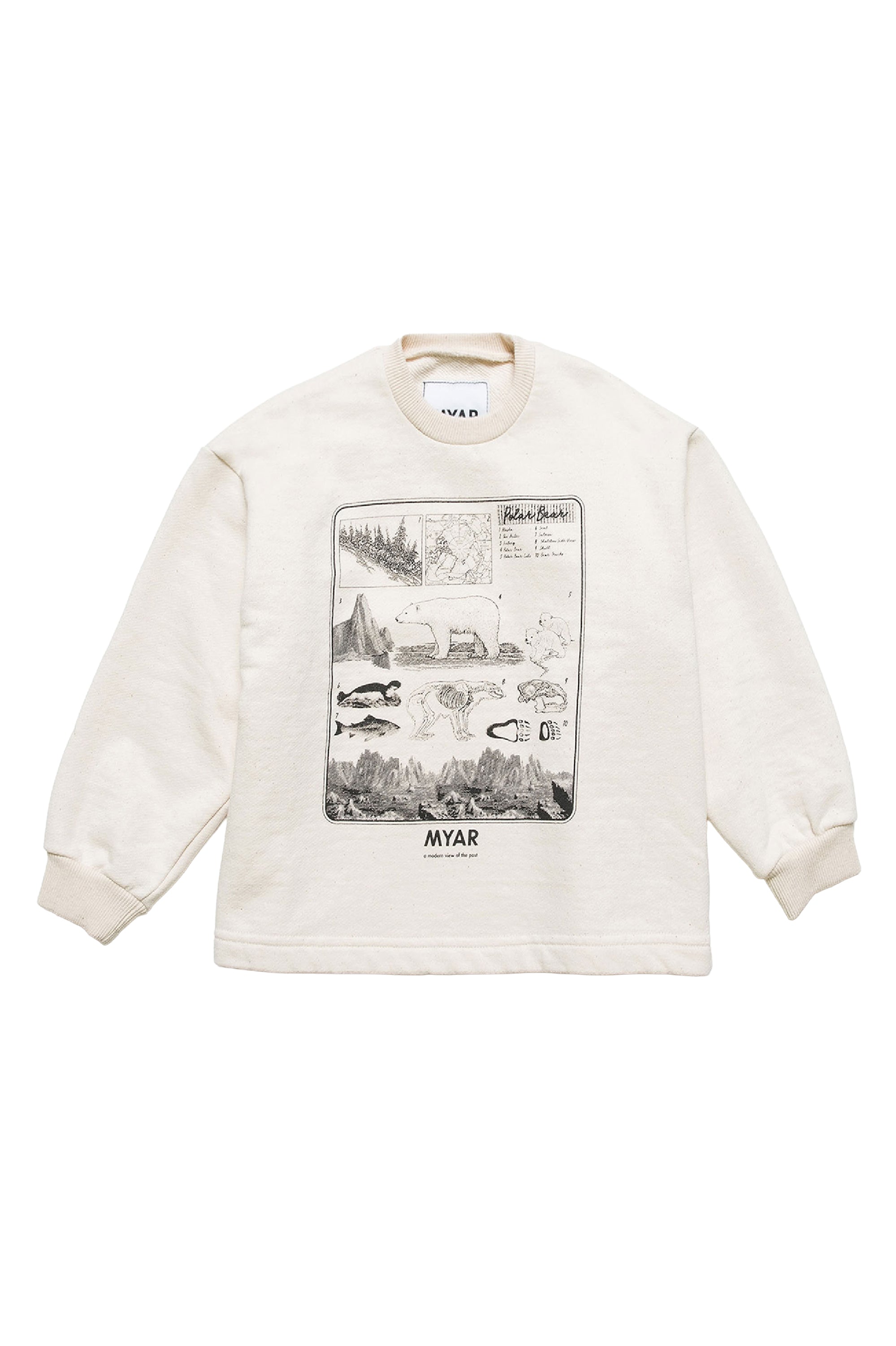 Sweatshirt à impression - Creamy White