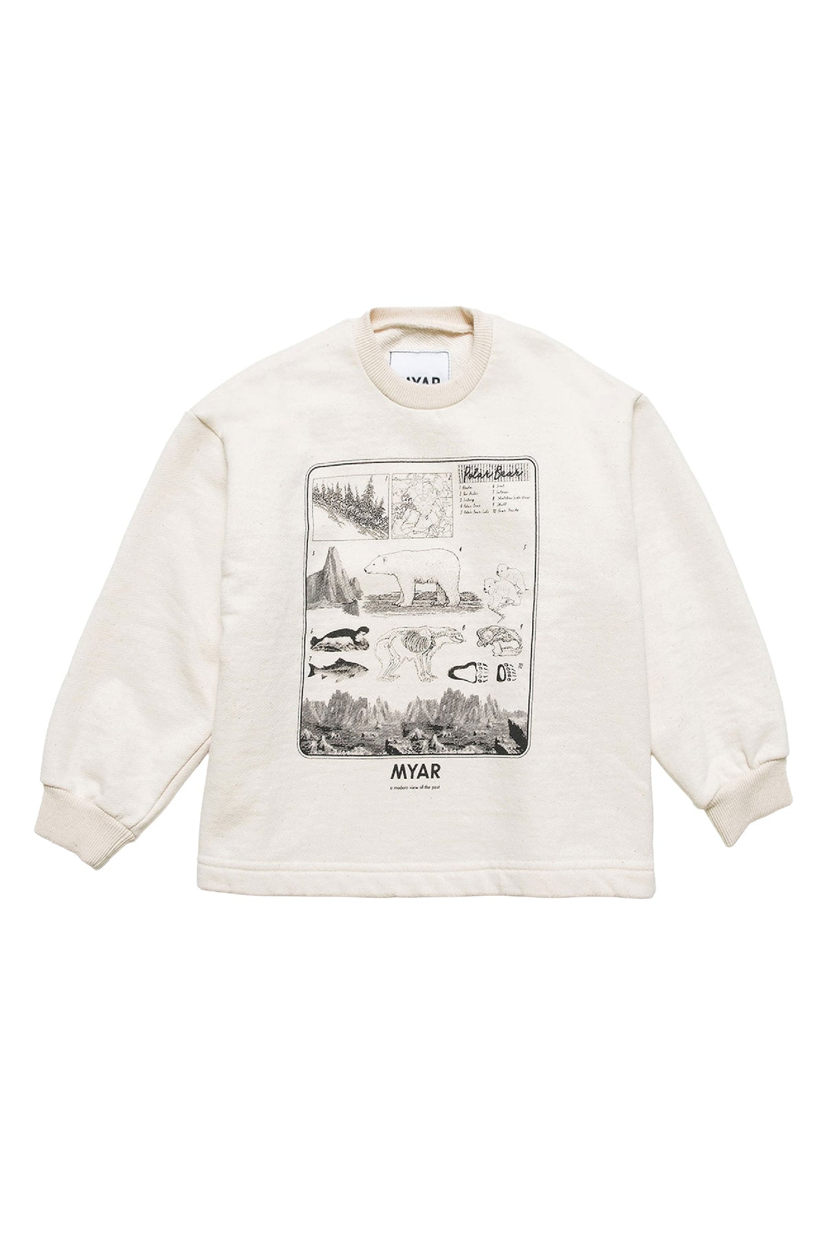 Sweatshirt à impression - Creamy White