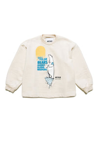 Printed sweatshirt - Creamy White