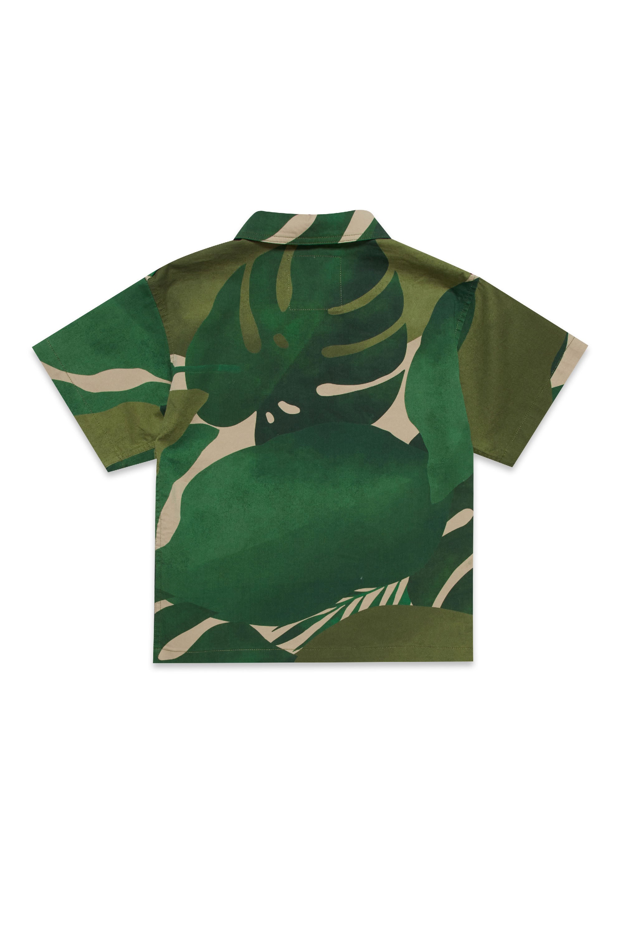 Short-sleeved printed shirt - Green Rain Forest