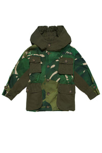 Printed jacket - Green Rain Forest
