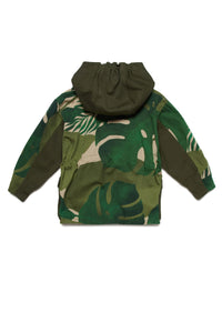 Printed jacket - Green Rain Forest