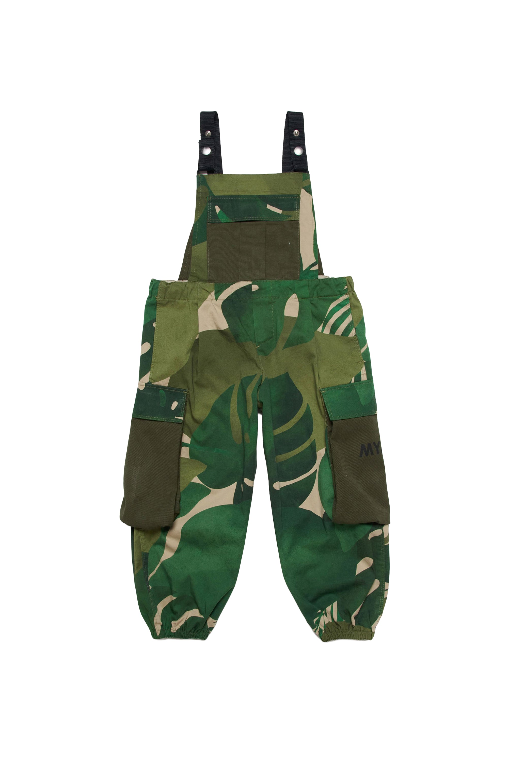 Printed overalls - Green Rain Forest
