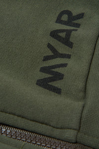 Sweat à capuche avec impression - Army Green