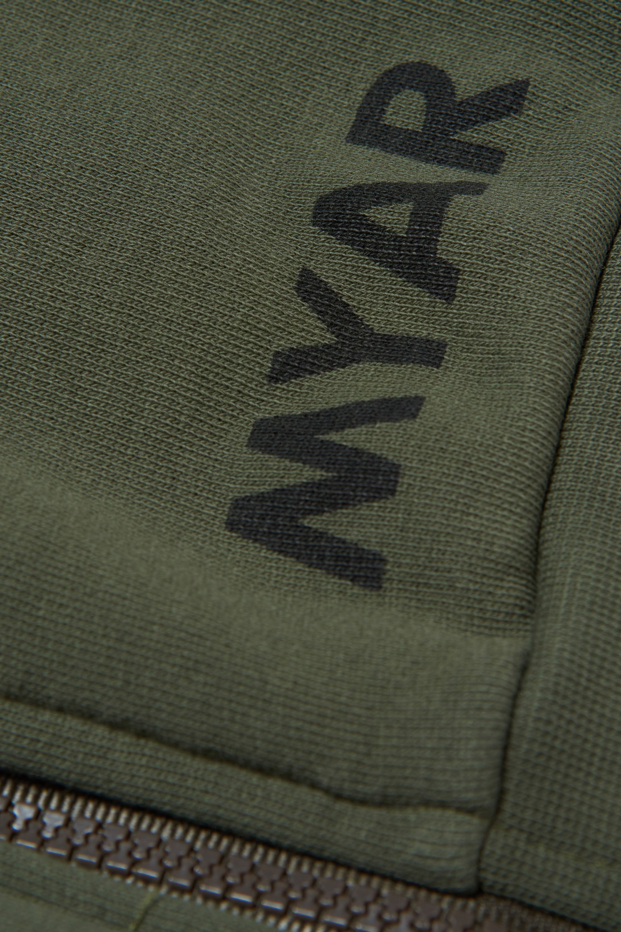 Sweat à capuche avec impression - Army Green