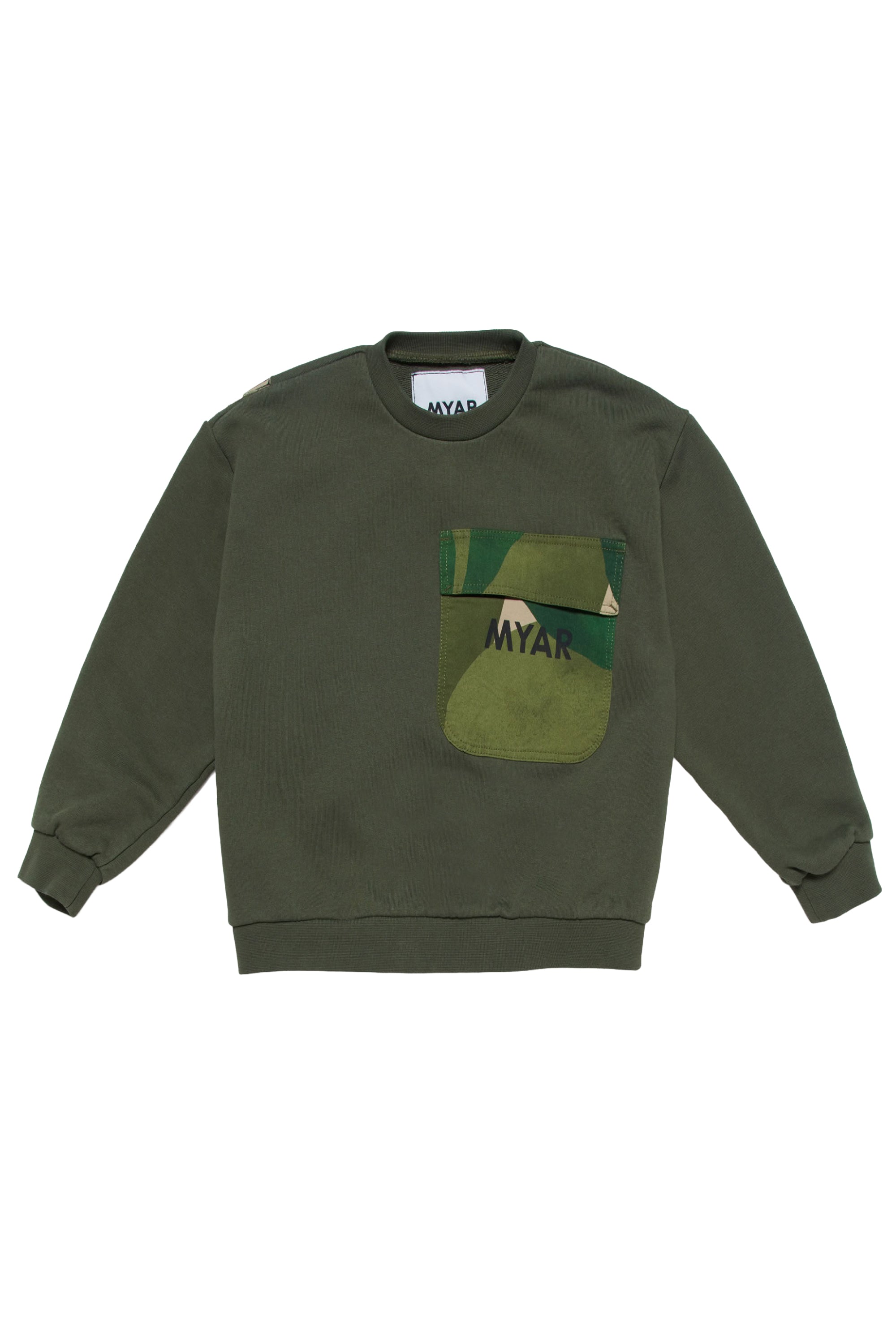 Printed sweatshirt - Army Green