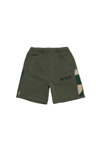 Elasticated waist shorts - Army Green