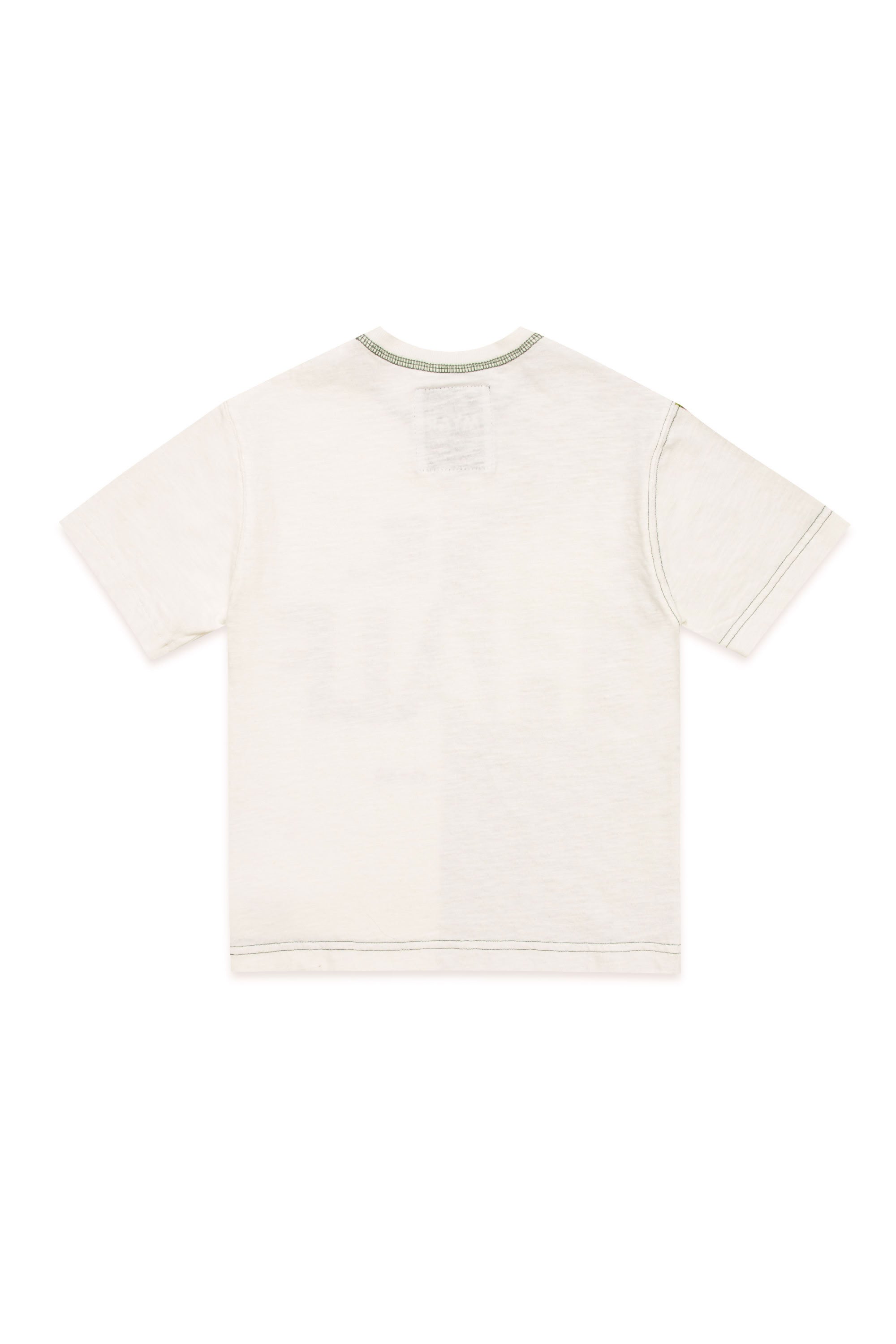 T-shirt à imprimé en lin mélangé - Off White