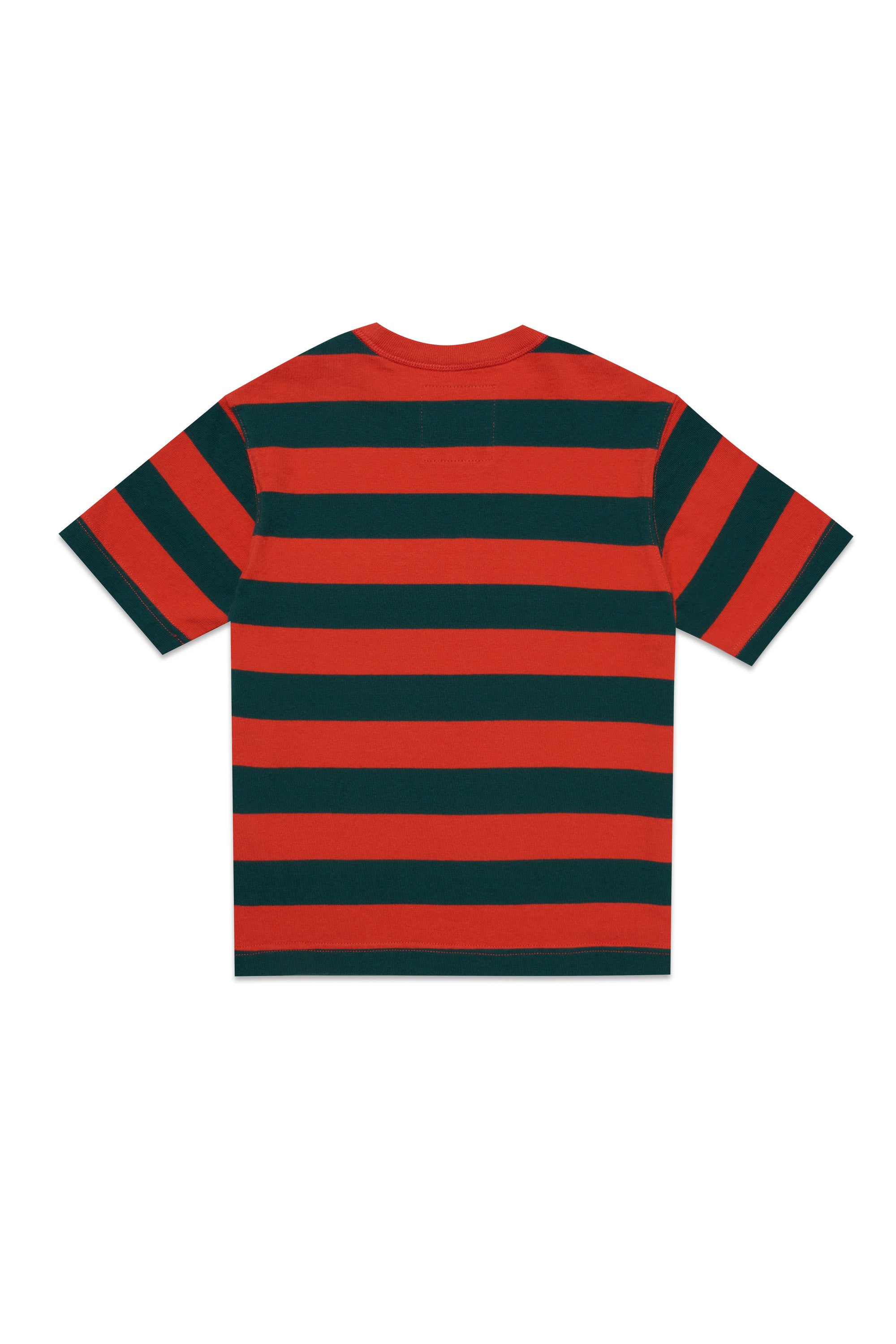 Striped Orange & Green T-shirts - Striped Orange & Green