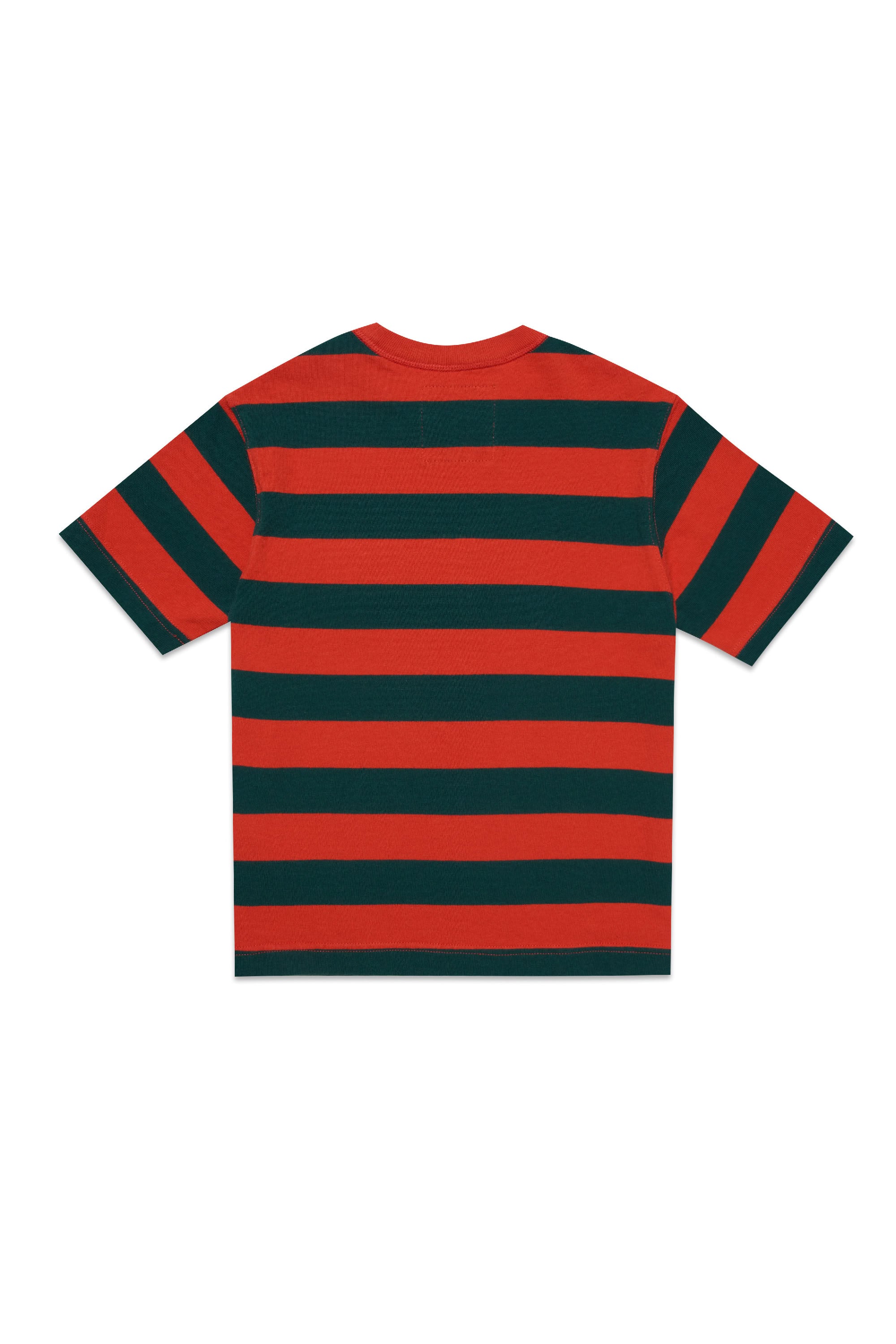 T-shirt à rayures - Orange & Green