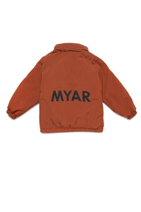 Zip-up hooded jacket - Deep Orange