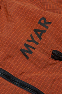 Zip-up hooded jacket - Deep Orange
