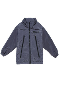 Zip-up hooded jacket - Stone Grey