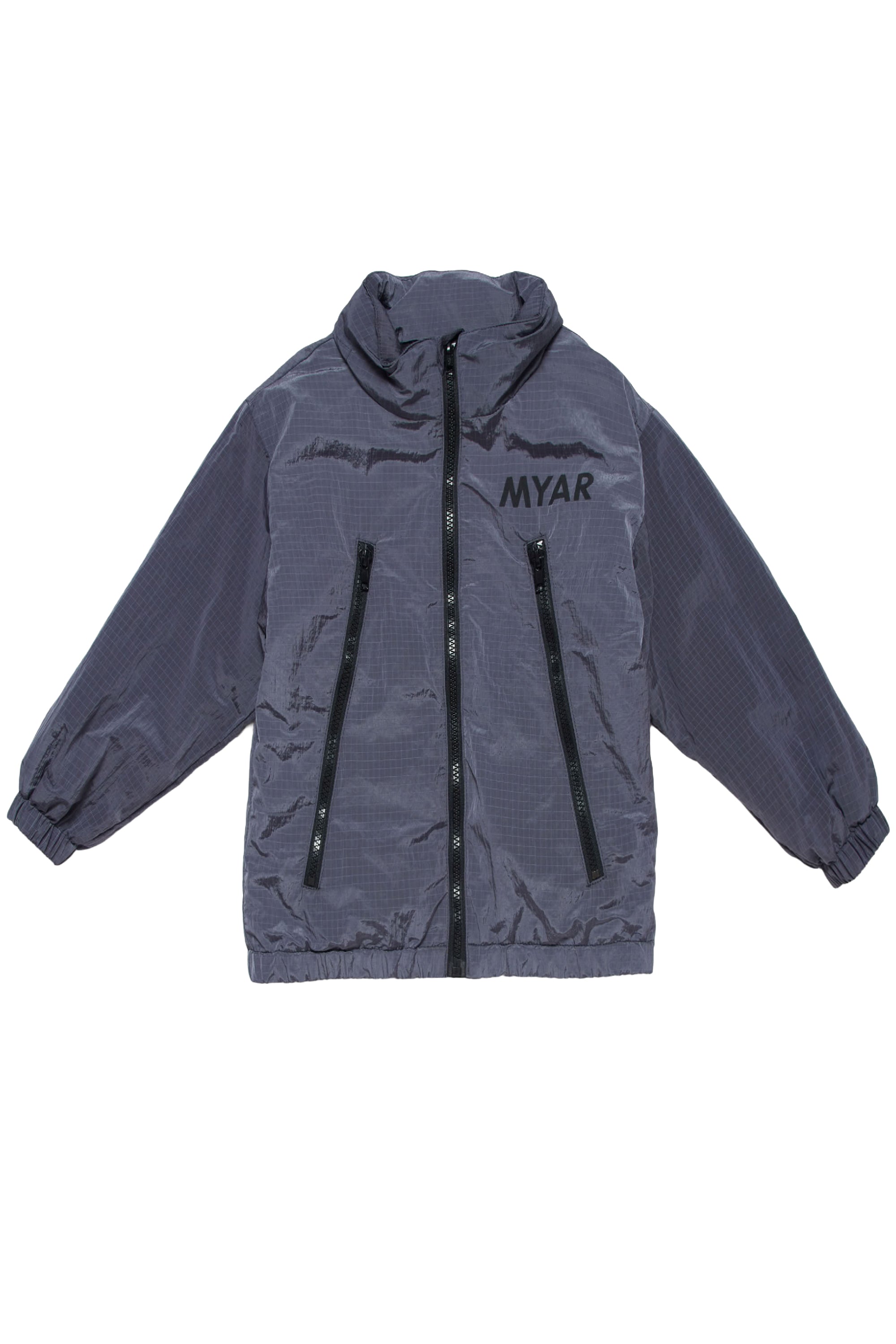 Zip-up hooded jacket - Stone Grey