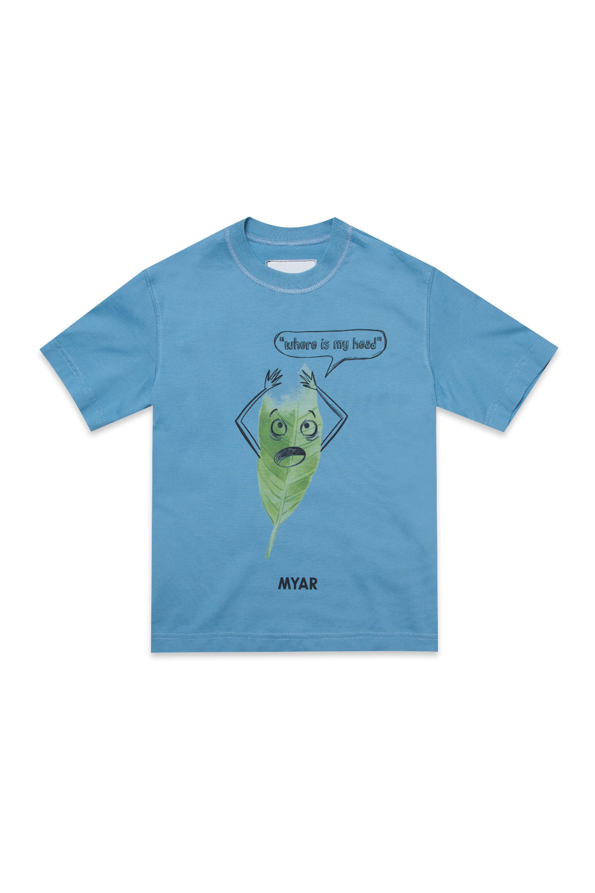 Print T-shirt - Dusty Blue