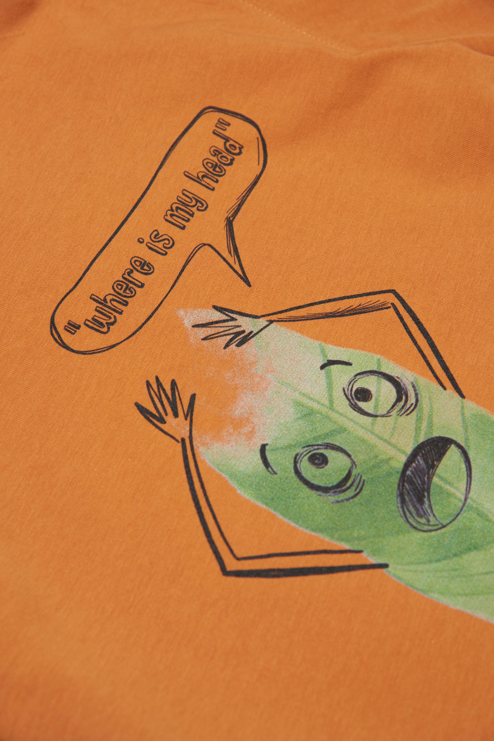 T-shirt à imprimé - Faded Orange