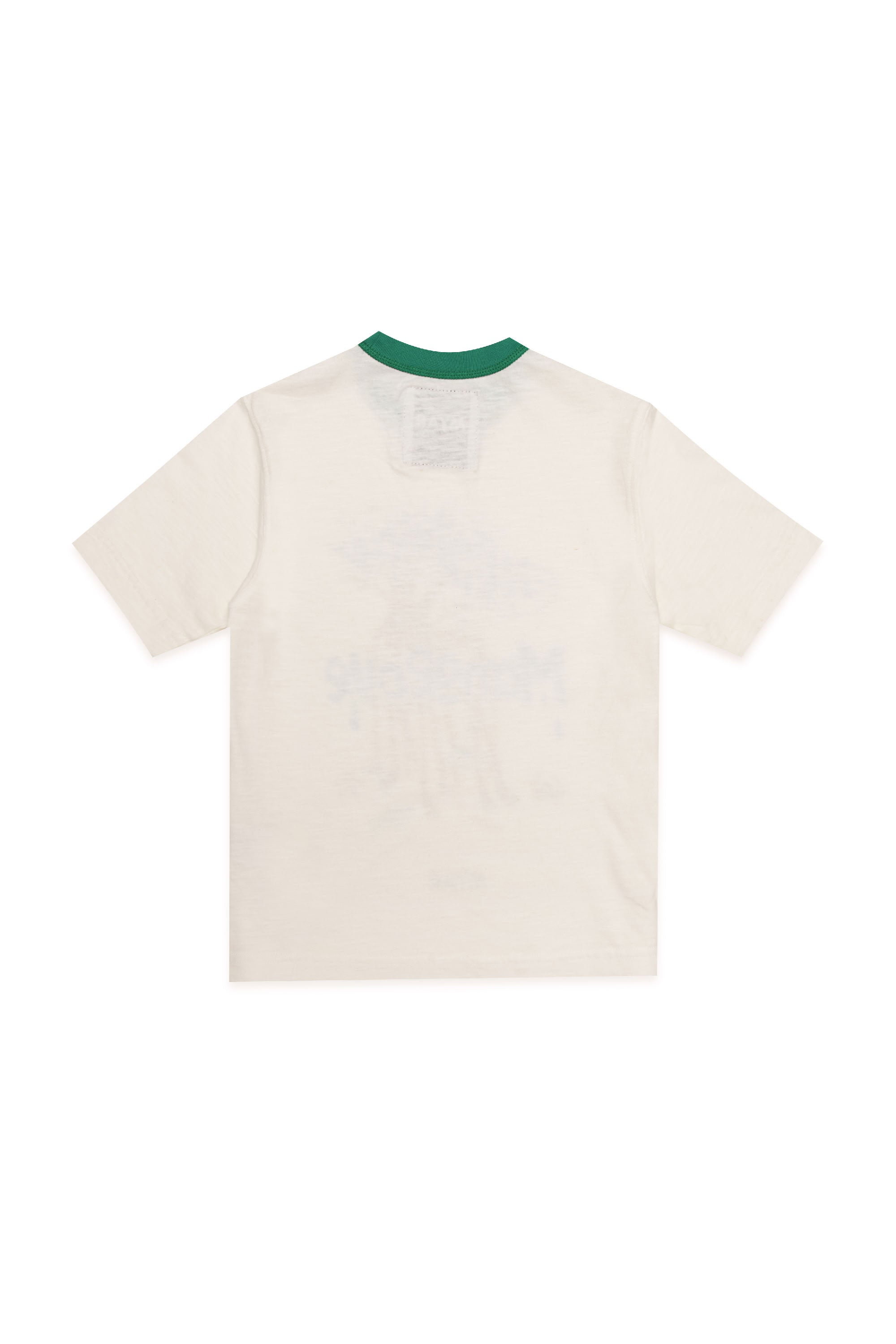 T-shirt à imprimé en lin mélangé - Off White