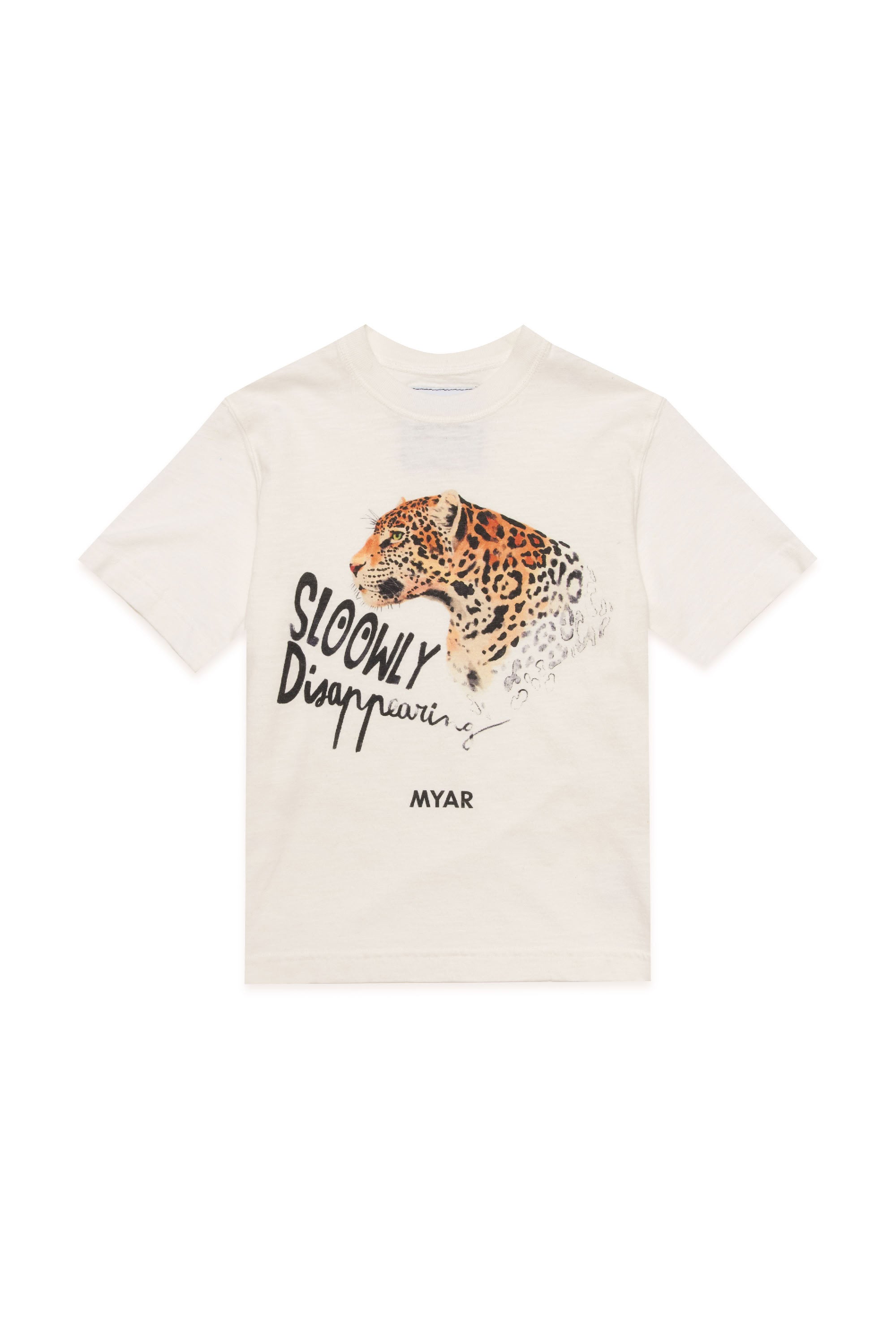Linen print T-shirt - Off White