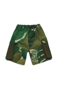 Short à imprimé - Green Rain Forest
