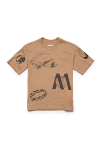 Print T-shirt - Natural Beige