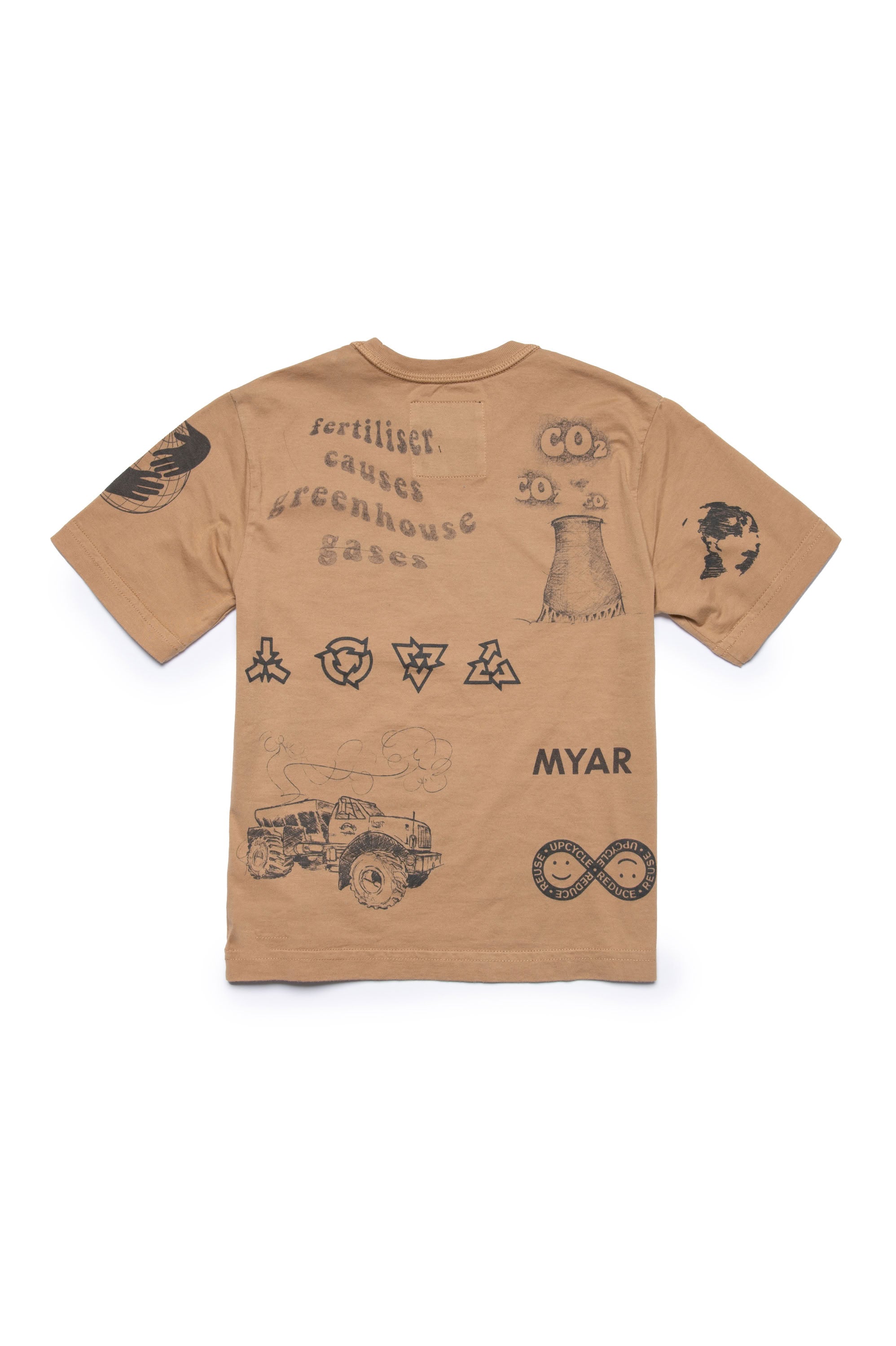 Print T-shirt - Natural Beige