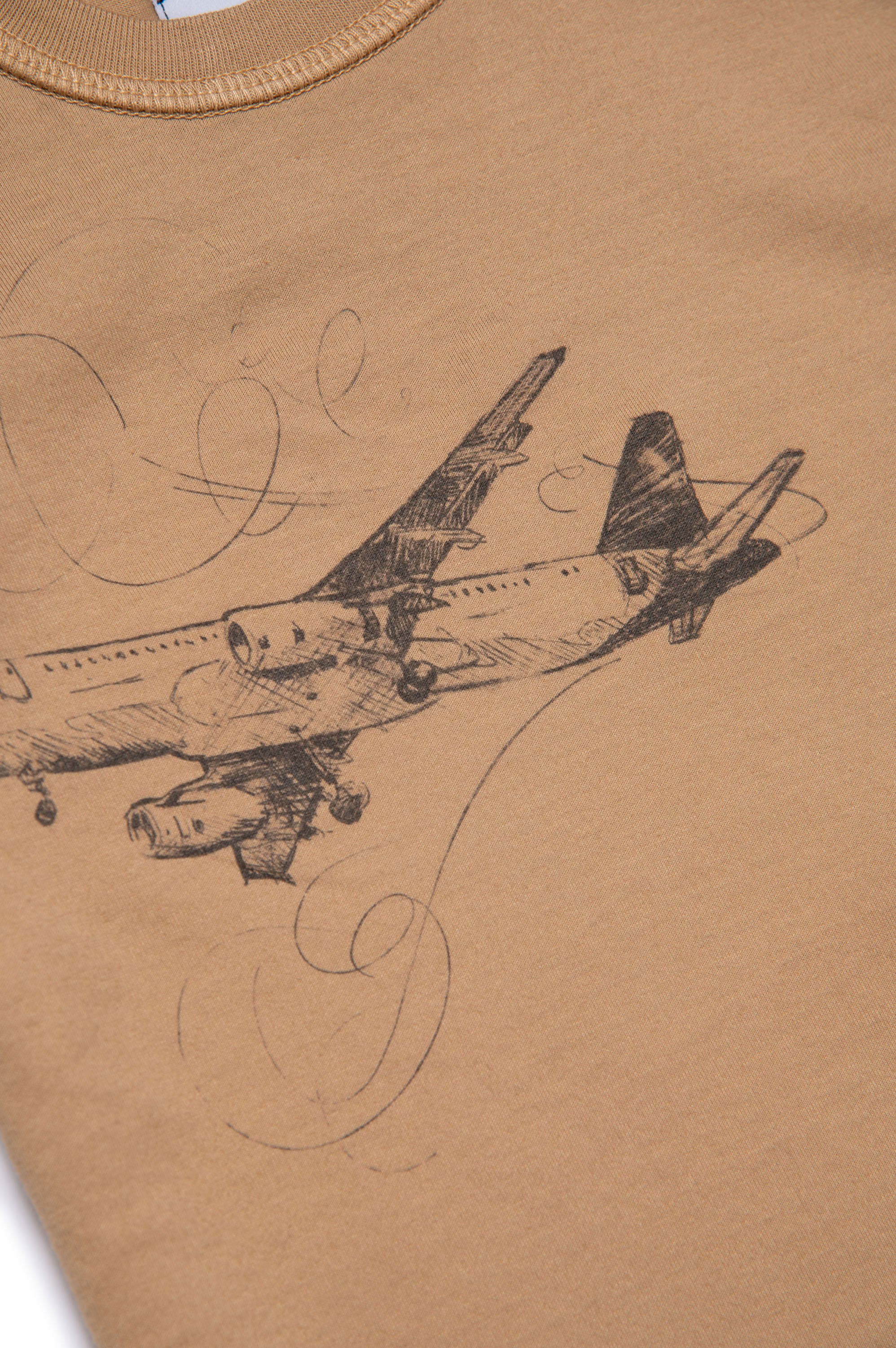 Print T-shirt - Natural Beige
