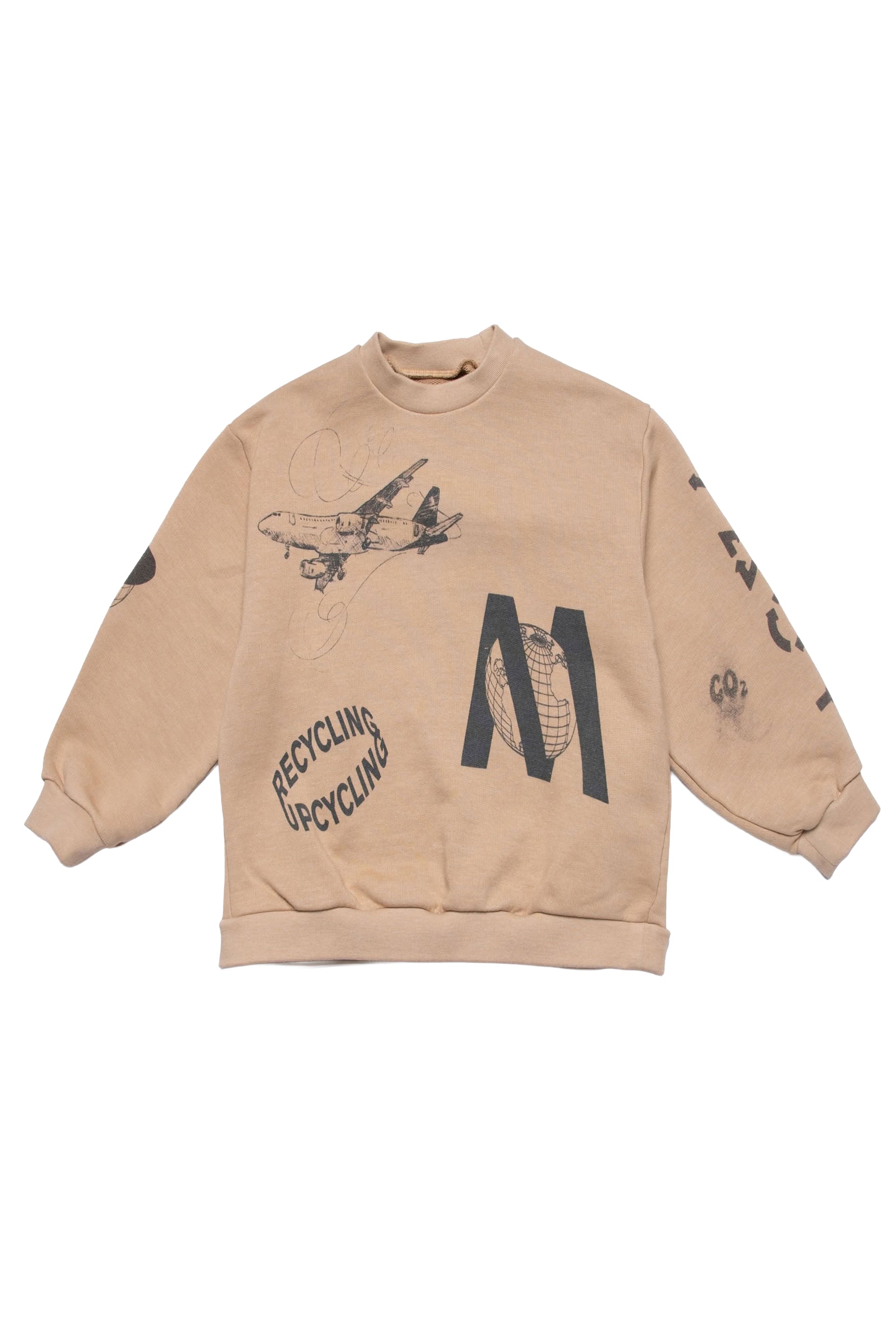 Printed sweatshirt - Natural Beige