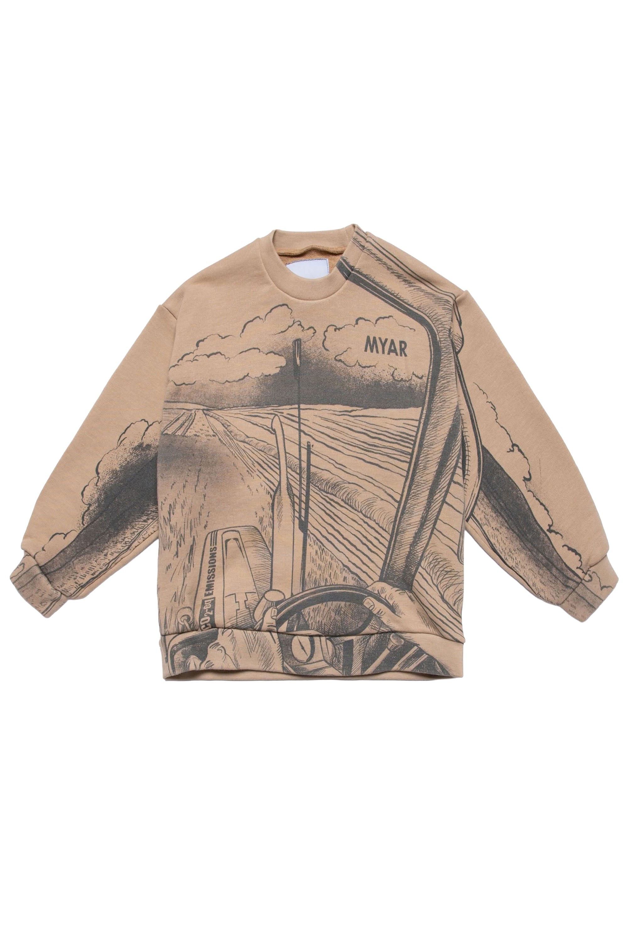 Sweatshirt à impression - Natural Beige