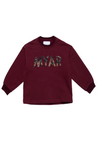 Printed sweatshirt - Burgundy