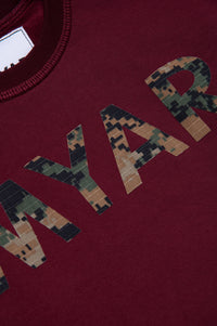 Sweatshirt à impression - Burgundy