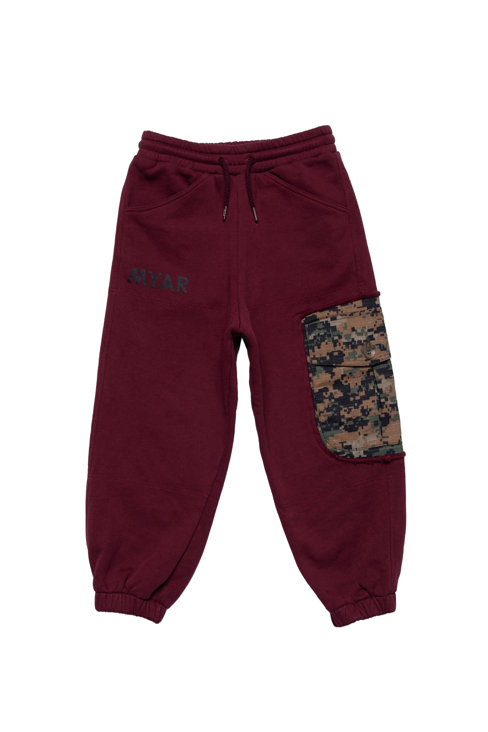 Pantalon de survêtement à imprimé - Burgundy