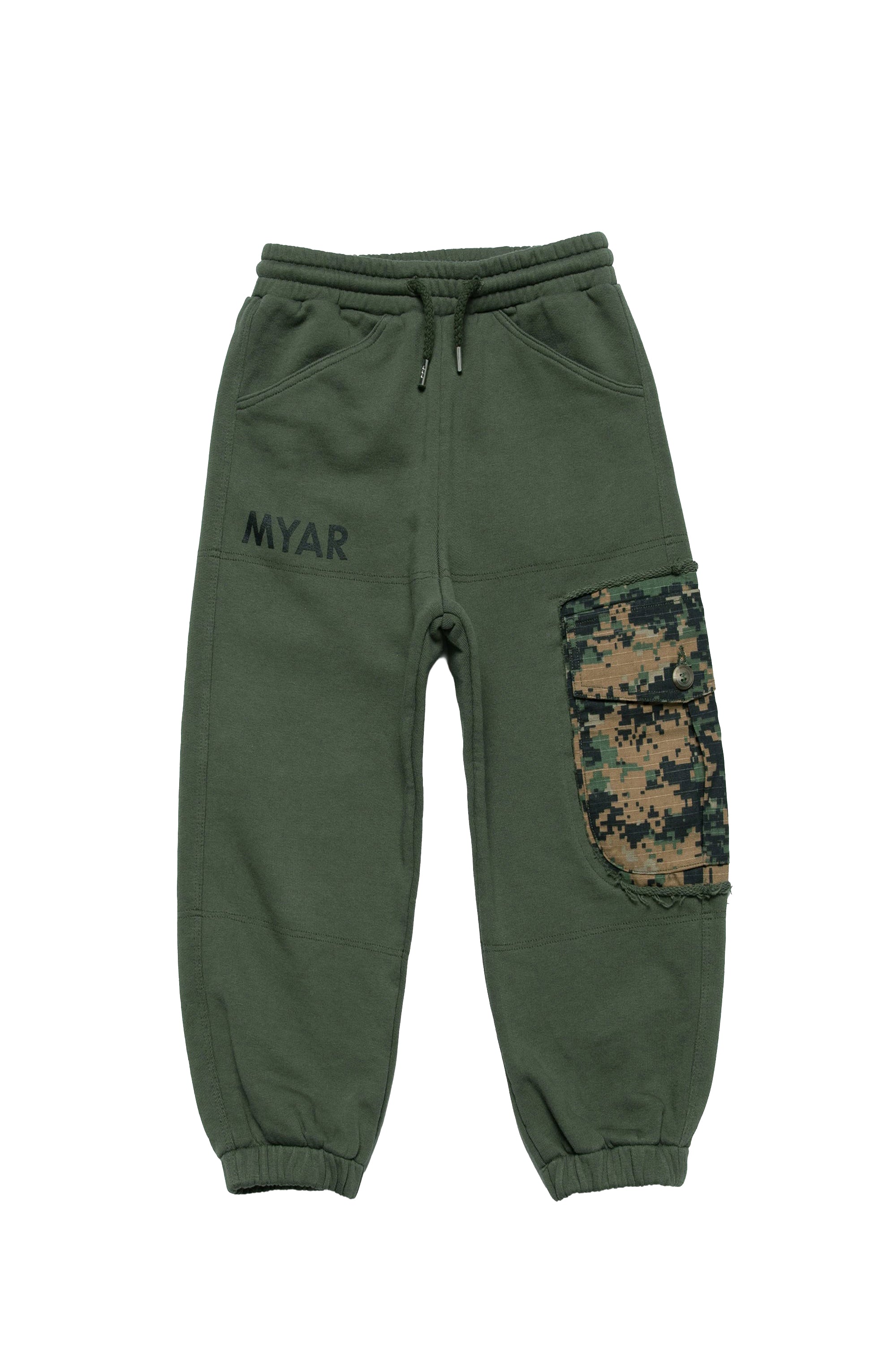 Printed tracksuit trousers - Army Green