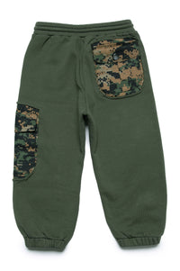 Printed tracksuit trousers - Army Green