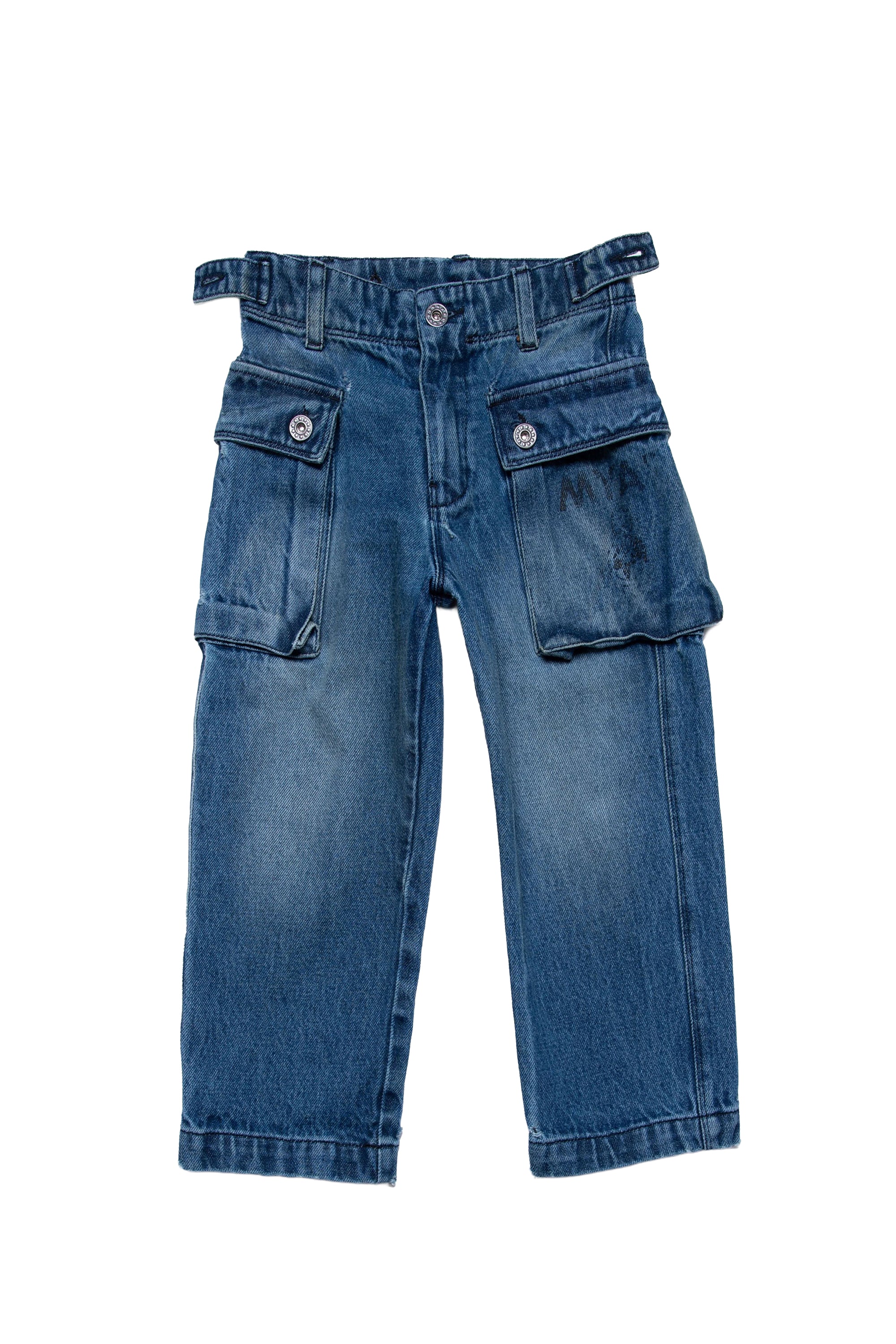 Pantalon délavé en denim - Denim