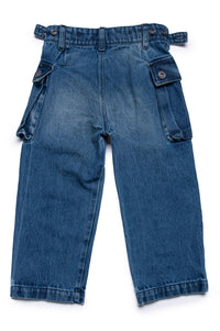 Pantalon délavé en denim - Denim