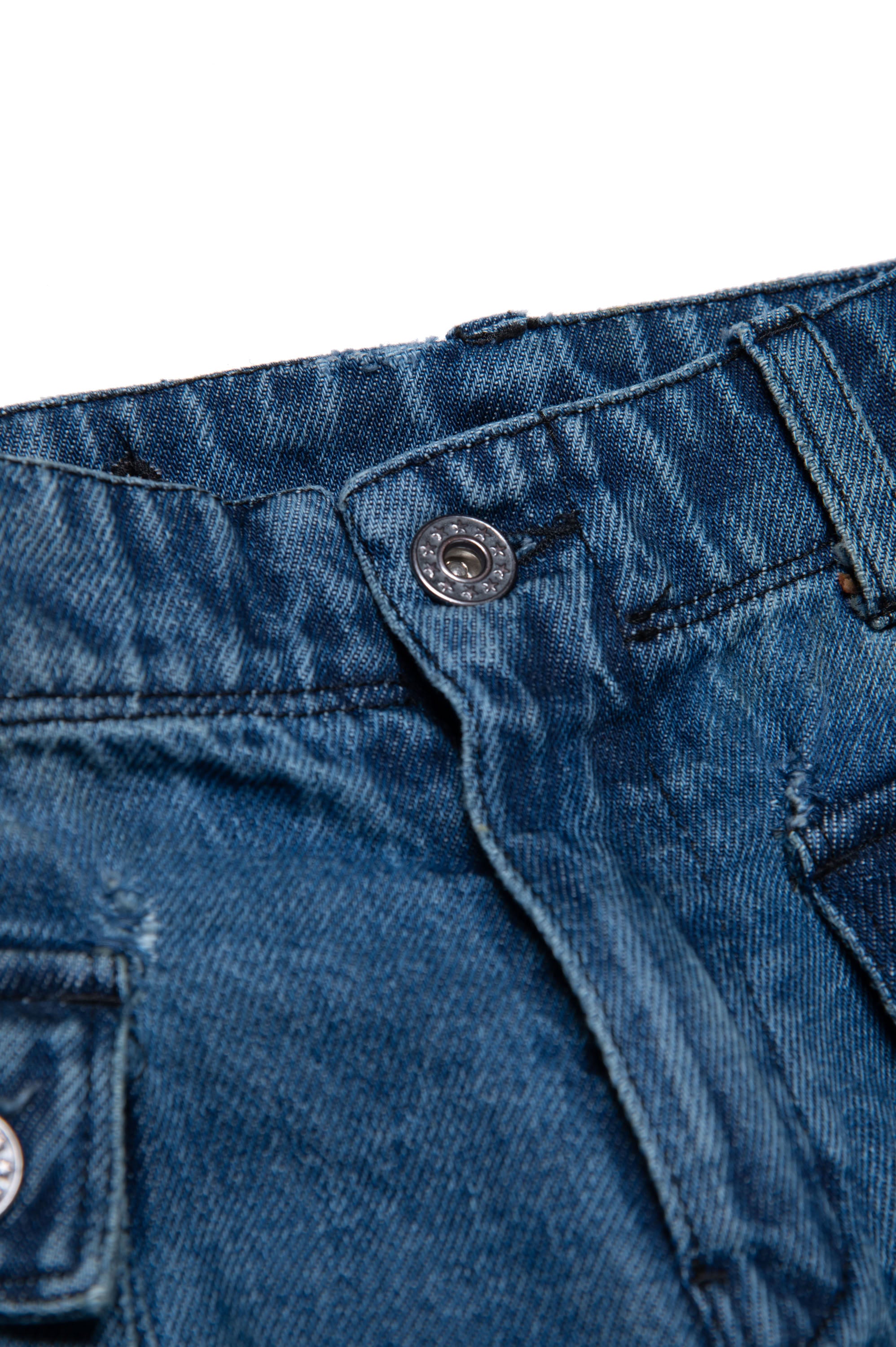 Pantalon délavé en denim - Denim