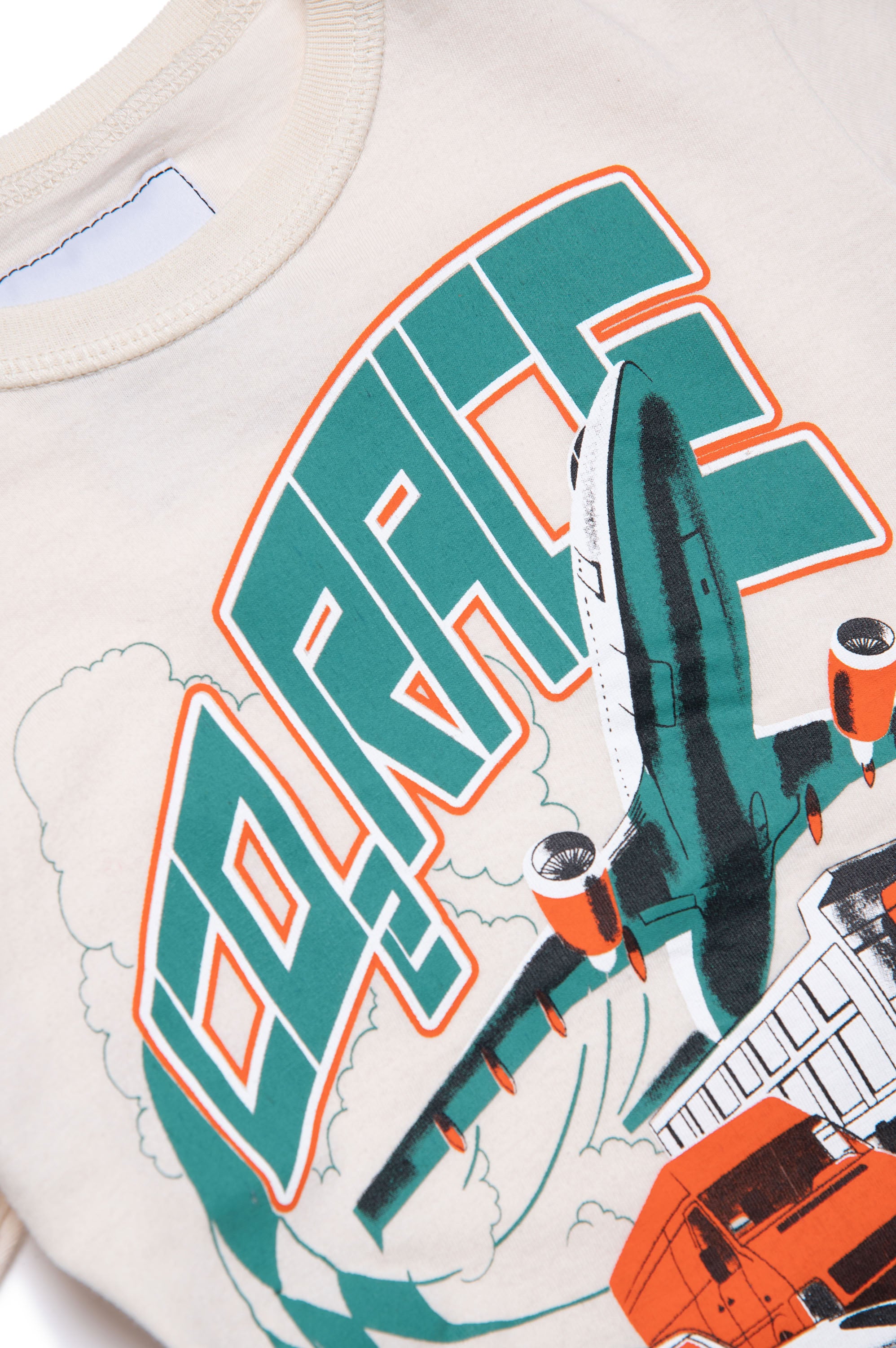 T-shirt à imprimé - Oat White