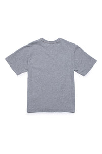 Print T-shirt - Silver Grey Melange