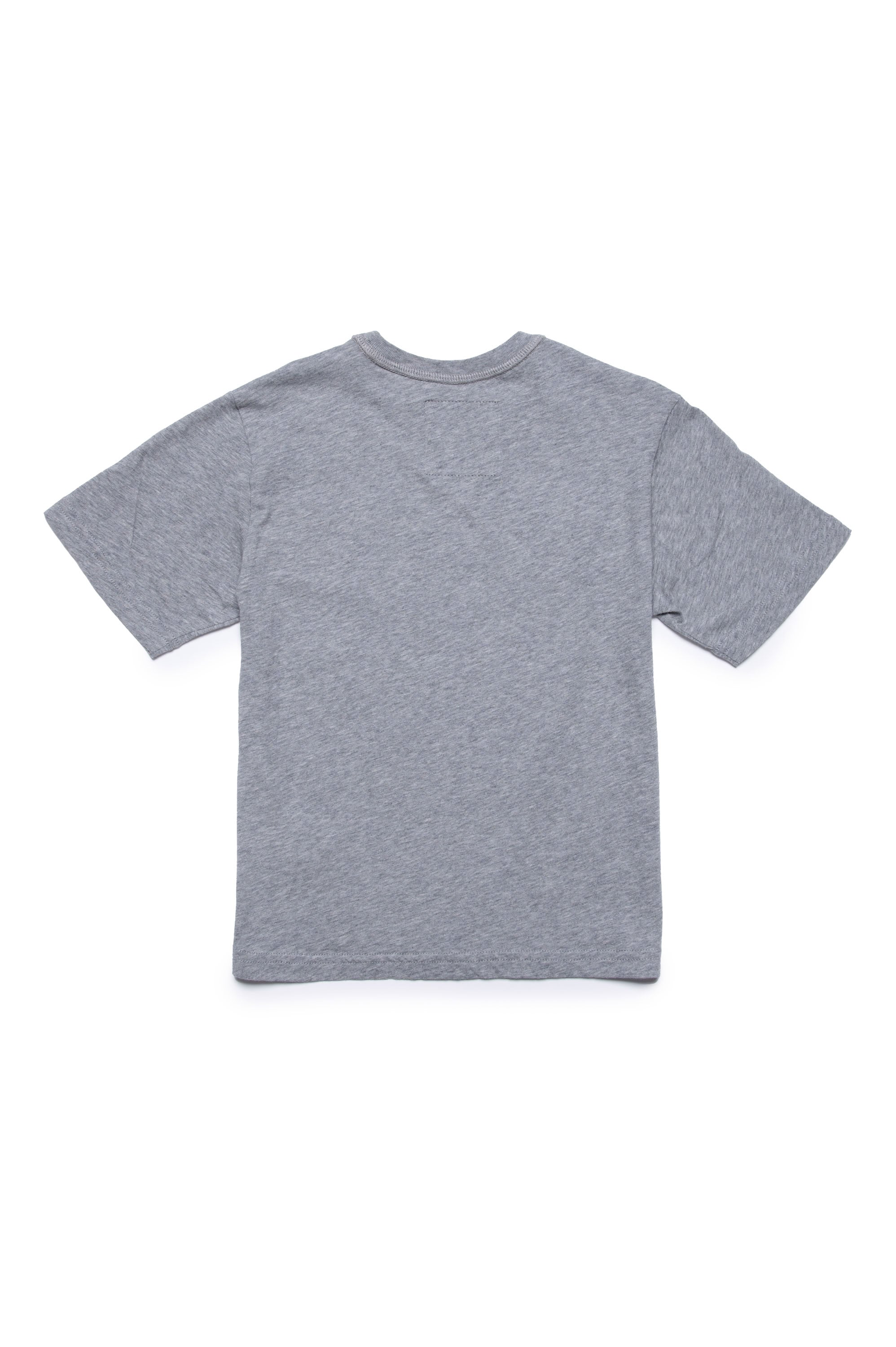 Print T-shirt - Silver Grey Melange