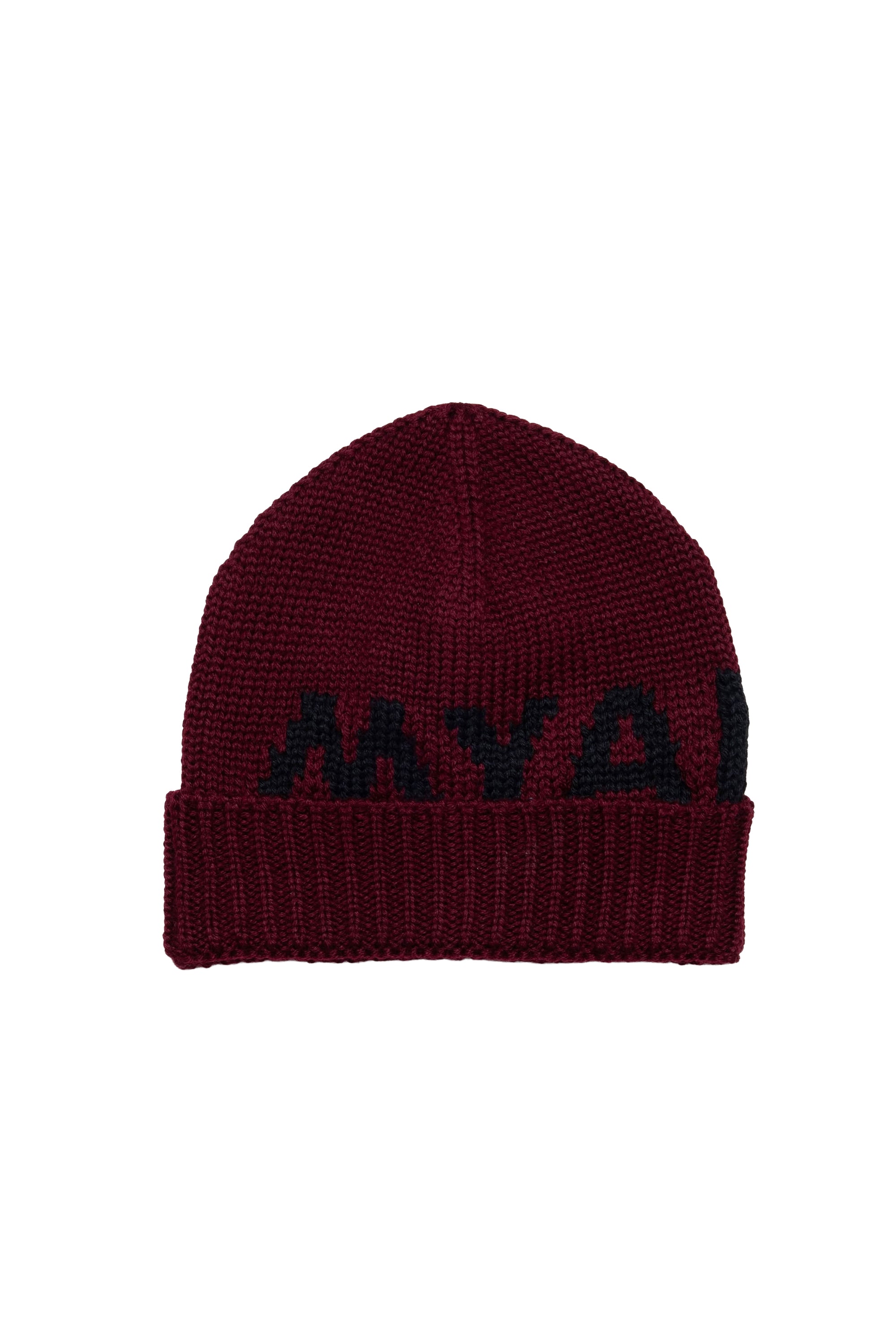 Wool logo hat - Bordeaux