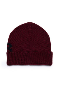 Wool logo hat - Bordeaux