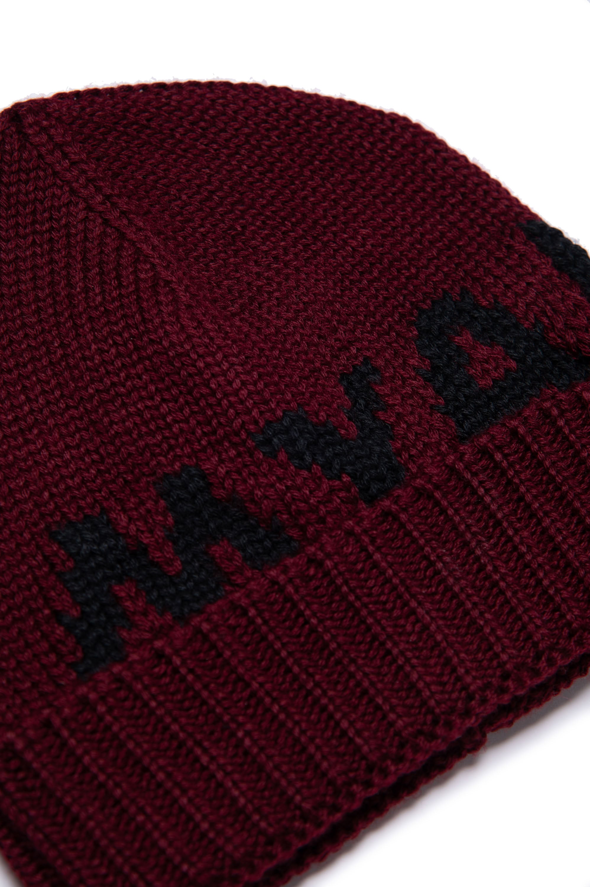 Wool logo hat - Bordeaux