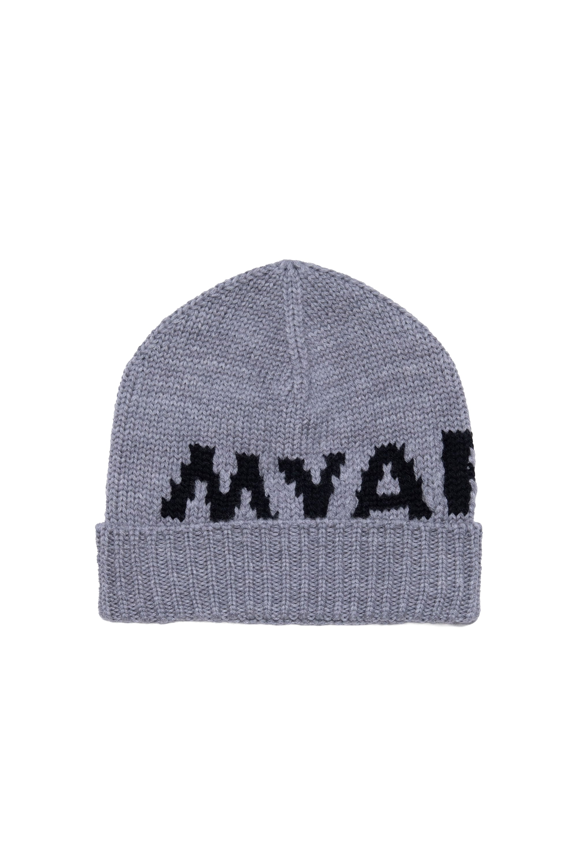 Wool logo hat - Silver Grey Melange