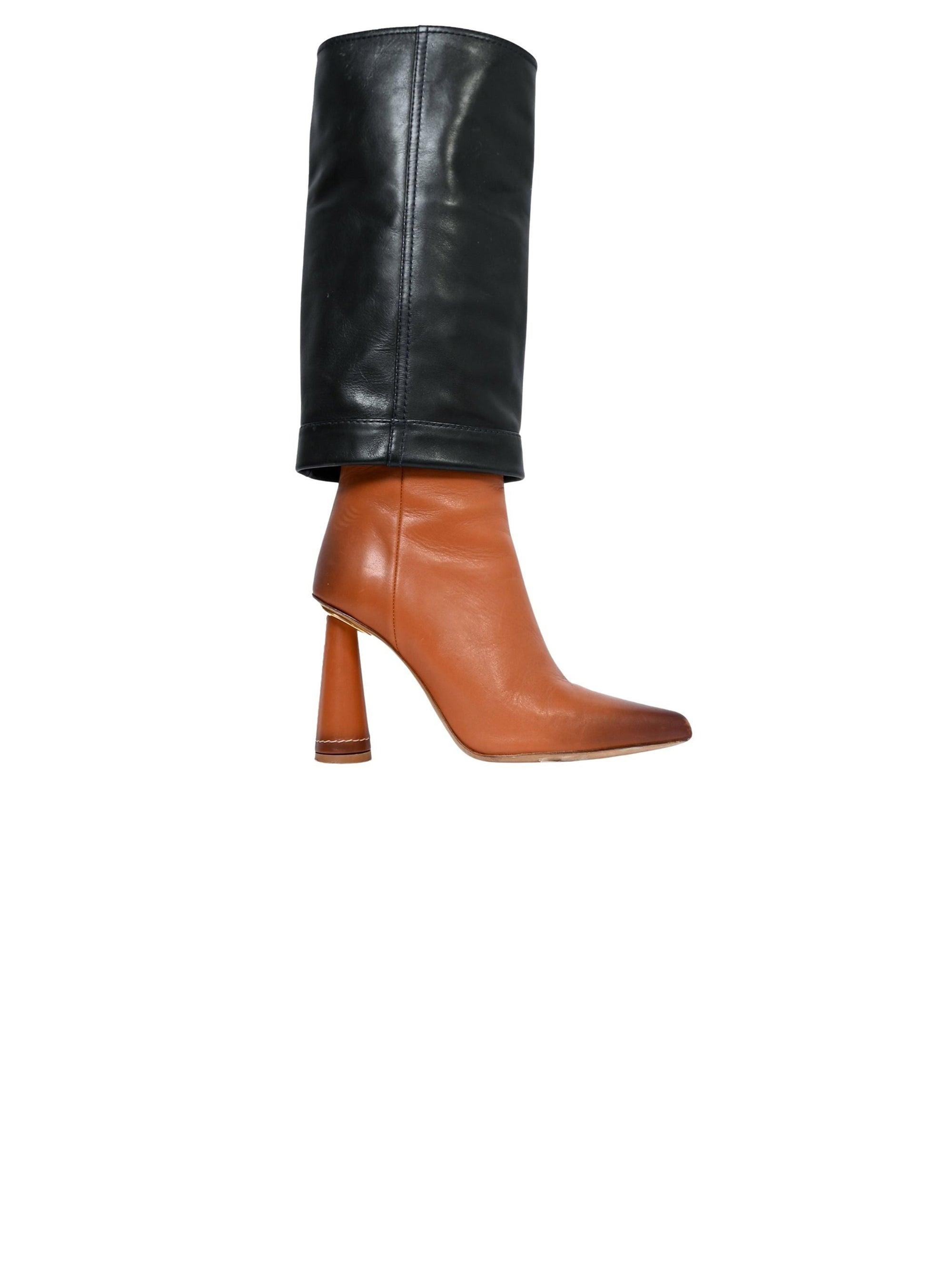 Les Bottes Pantalon en cuir - Camel