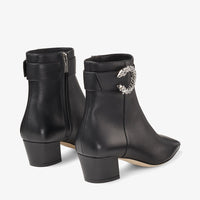 Bottines Myan 45 en cuir - Black & Crystal