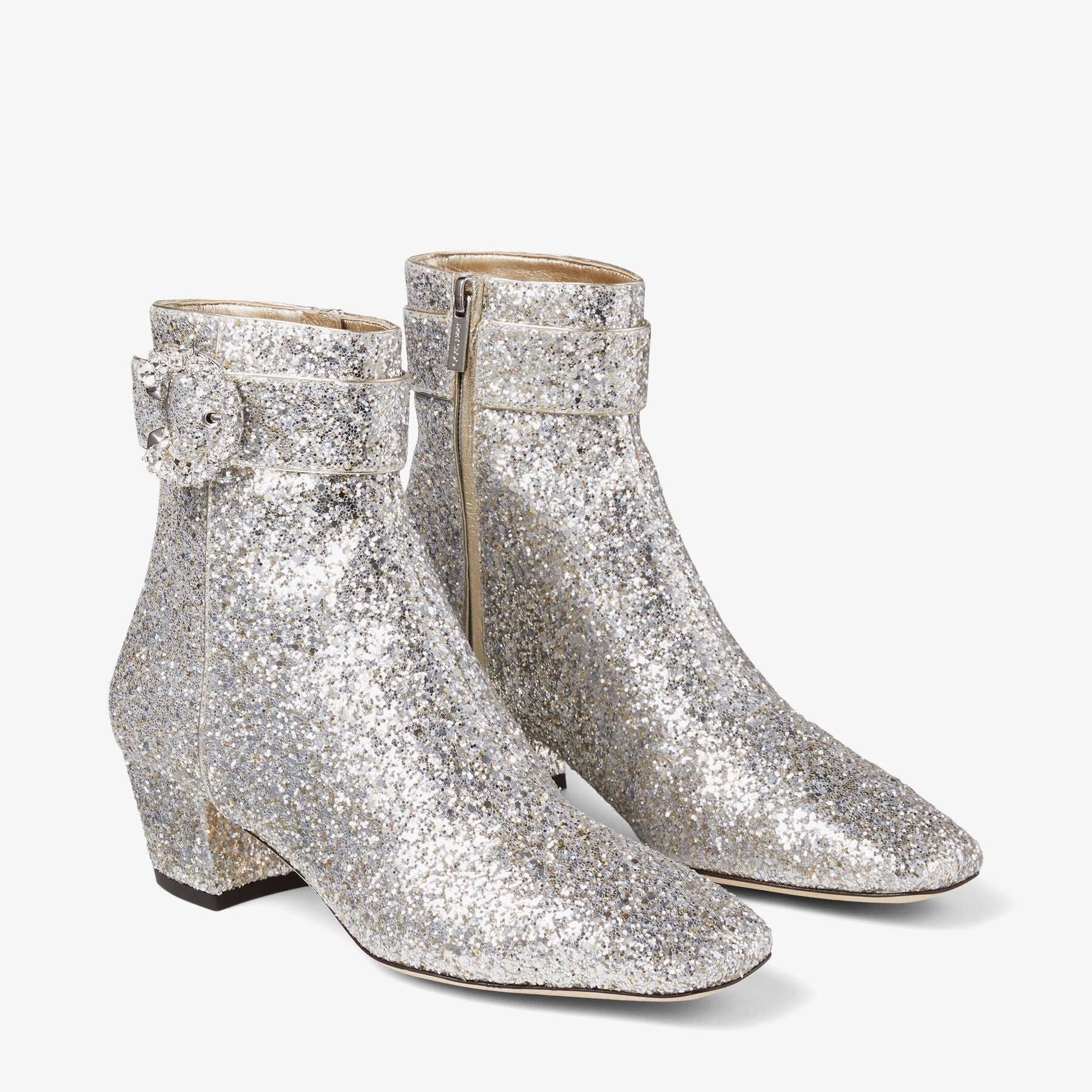 Bottines Myan 45 - Platinum & Crystal